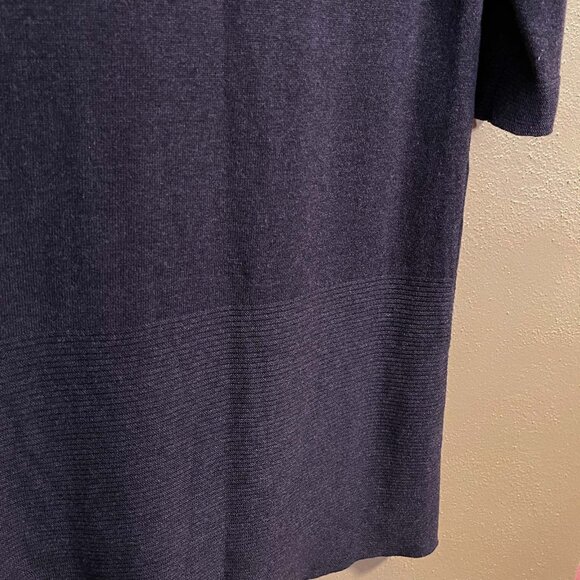 Max Studio Charcoal Gray Knit Polo Collar Shift Dress – Size M - Picture 4 of 4